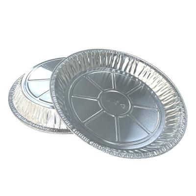 China Customized Silver Round Disposable Aluminum Foil Pan Perfect for Baking and Roasting for sale