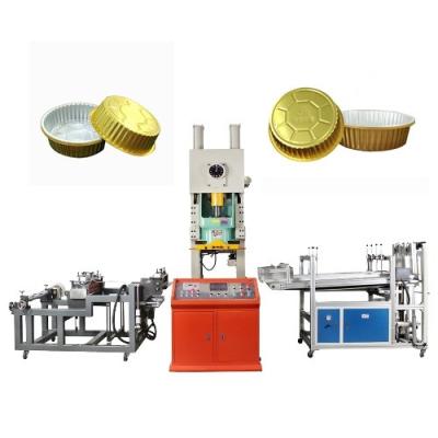 China 7.5KW Motor Power Fully Automatic Aluminum Foil Tray Making Machine for Food Container for sale