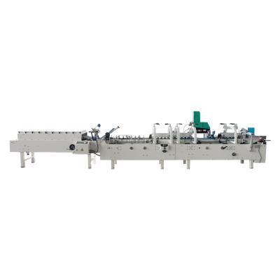 China Automatic Paper Box Folding Gluing Machine for Case Packaging Max. Workable Width 350mm for sale