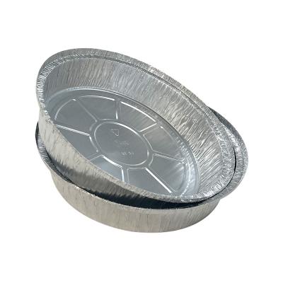 China 9 Inch Round Foil Pizza Pan Aluminium Foil Tray Containers For Food Roasting for sale