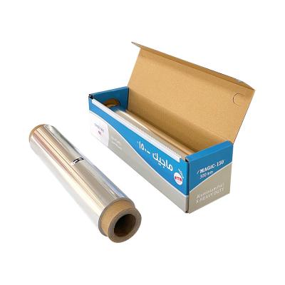 China 8011 Rollo de papel de papel de aluminio de aleación de calidad alimentaria para uso doméstico para papel de embalaje desechable en venta