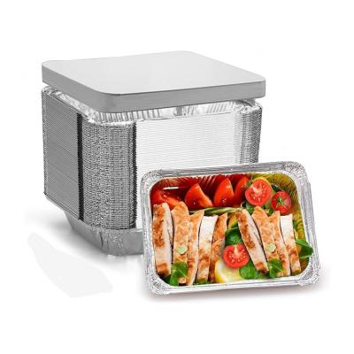 China Disposable Special Feature Aluminum Foil Containers for Christmas Catering Meal Prep for sale