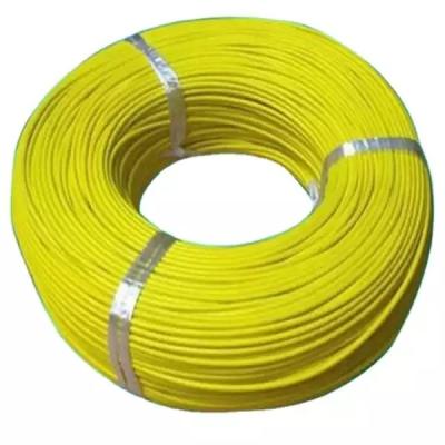 China Yellow 1.2mm Pvc Coated Iron Wire Metal Tight Customized for sale