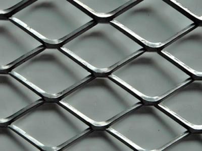 China Metal Expanded Wire Mesh Anti Slip Carbon Steel Expanded Metal Flat Sheet for sale