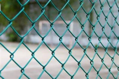 China 15M PVC Coated Diamond Chain Link Fence 6ft BWG16 for sale