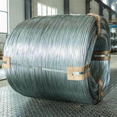 Chine Fil de cage galvanisé par zinc d'acier inoxydable du fil d'acier BWG14 Q195 pour tisser la maille de Gabion à vendre