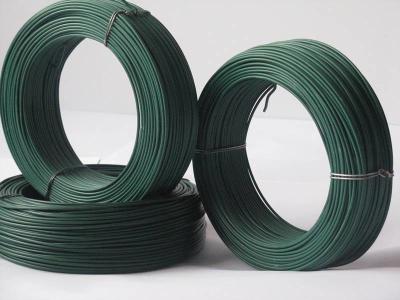 China Green PVC Coated Iron Wire Corrosion Resistance 6mm Roll Binding Wires BS EN 10245-2 for sale