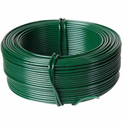 China RAL 6005 Galvanised PVC Coated Iron Wire Binding  4.5mm for sale