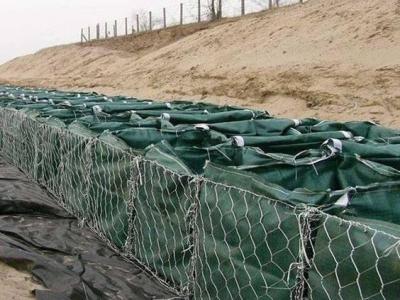 China 3*1*1m Stone Gabion Basket Hot Dip Galvanized Pvc Coated Cage Slope Protection for sale