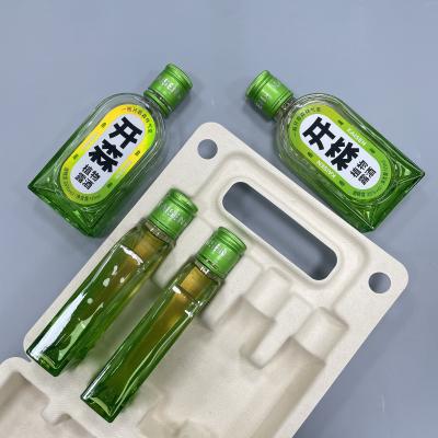 Cina Il contenitore di carta di bambù della polpa, bottiglia di vino ha modellato i contenitori di regalo di carta riciclati in vendita