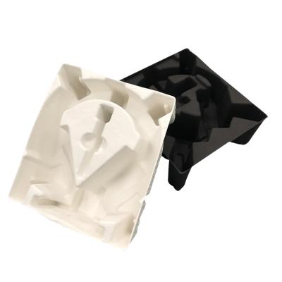 China Biodegradable Compostable Recycled Paper Tray White Moulded Molded Pulp Packaging for sale
