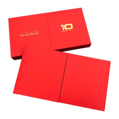 China Pulp Paper Corrugated Folding Boxes Red Color Eco-Friendly ODM Available for sale