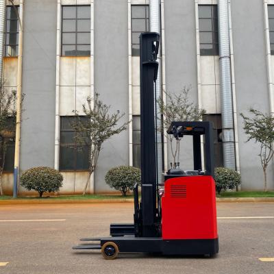 China Stand On Type Electric Reach Trucks 1 Ton 3m for sale