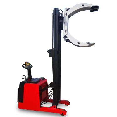 China Automatic Electric Straddle Stacker Portable Loading And Unloading Forklift Rotating Clamp for sale