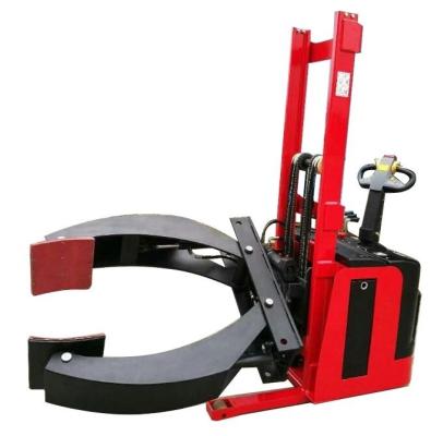 China Full Electric Rotating Roller Clamp Paper Roll Stacker 1000kg 1.6m Automatic Lift for sale