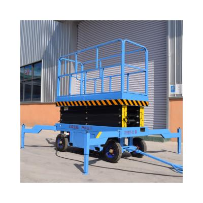 China 320kg load capacity 10m 12m self-propelled lift height aerial work hydraulic platform lift for sale