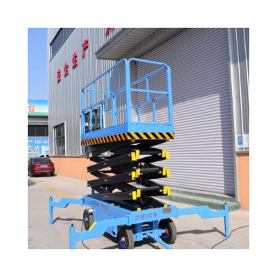 China 230 kg Tragfähigkeit 8 Meter Höhe Luftarbeit elektrische hydraulische Plattformhebe selbstfahrende Mini-Scherehebe zu verkaufen