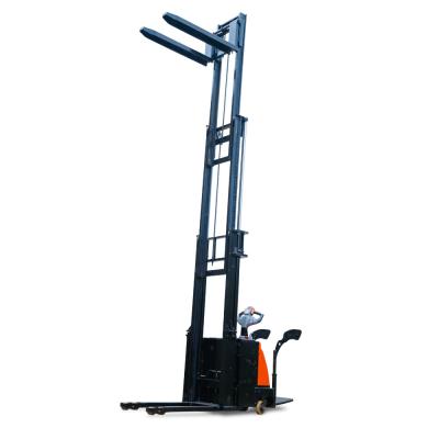 China 5000mm Triple Mast 2000kg Walk Behind Powered Pallet Stacker for sale
