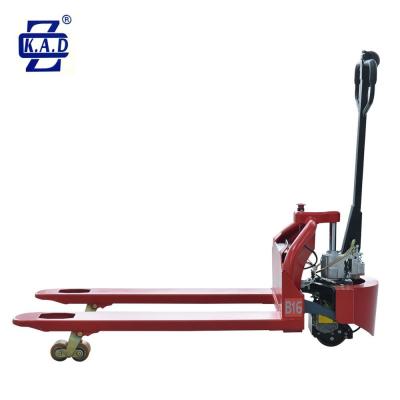 China KAD 3300lbs Li-Ion Easy Lift Electric Powered Pallet Truck Forklift for sale