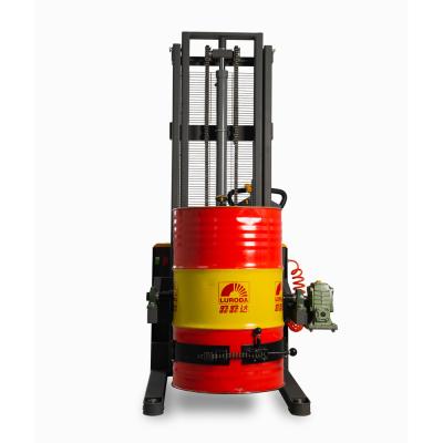 China 4 Wheel Leakage Proof 1450mm Forklift Drum Lifter Trolley for sale