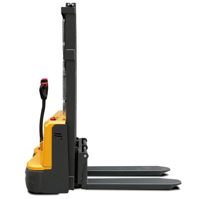 China CE 680mm Fork PU Wheel Pedestrian Electric Pallet Stacker for sale