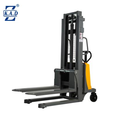 China Electric 1.6M Straddle Walkie Reach Truck , Walkie Pallet Stacker Customized for sale