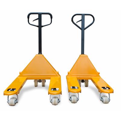 China Lifting 80mm 195mm Manual Material Handling Pallet Trucks for sale