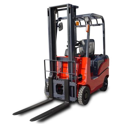 China CE 2000kg Adjustable Four Wheel Manual Battery Operated Forklift for sale