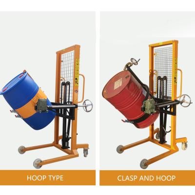 China 800mm  Stacker 520kg Hydraulic Drum Lifter Transporter Device for sale