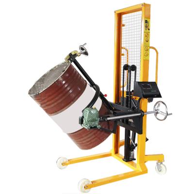 China DT500 Portable 0.12mps Vertical 205l Drum Handling Lifter Cart for sale