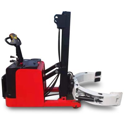 China Forklift 1000Kg Erect Powered Film Roll Lifting Equipment Trolley for sale