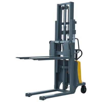 China 1000KG Manual Motorized Semi Electric Pallet Stacker for sale