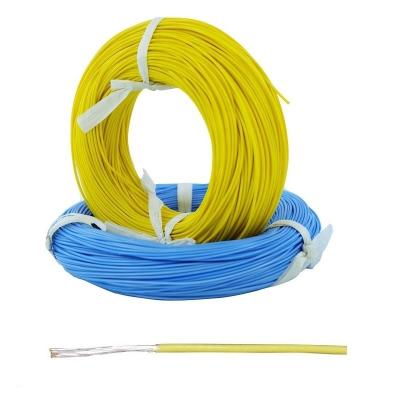 China Yellow Color PTFE Insulated Wires 8 12 18 20 26 28 30 Awg PTFE Wire for sale