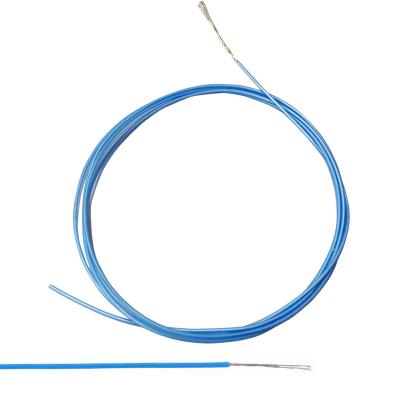 China Blue Color FEP Insulated Wire 18 Gauge Solid Core Copper Wire for sale