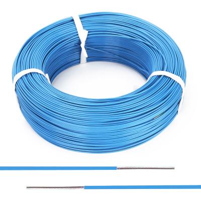 China Blue Color PFA Insulated Wires16 18 14 Gauge Solid Core Wire High Temp Wire for sale