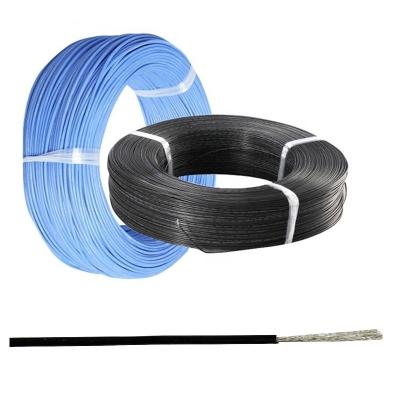 China Blue 30 AWG high temperature Wire Braided Tin Coated Copper Wire for sale
