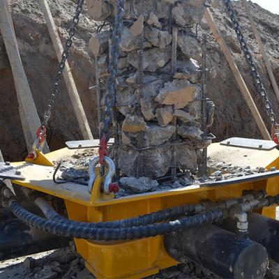 China Máquina escavadora hidráulica concreta 400mm de Digger For 8t do disjuntor da rocha da cabeça de pilha à venda