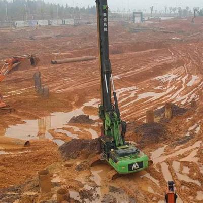 China Small Bore Pile Rig Foundation Machine Excavator Chassis Drilling Attachment KR220C for sale