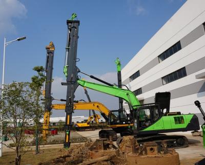 China High Performance 0.6m3 Silver Clamshell Telescopic Arm 4.6t For ≥23ton Excavator for sale