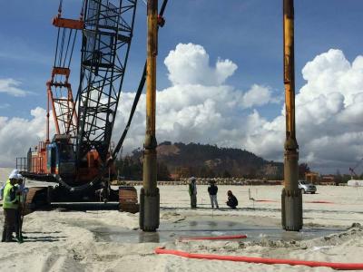 Китай Высоко рекомендуемое оборудование для каменных колонн Стальный материал Электрический виброфлот для строительства продается