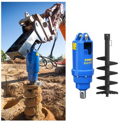 Chine 1.5-4 Tons Mini Excavator Drill Diameter Customized Earth Auger Machine For Excavator à vendre