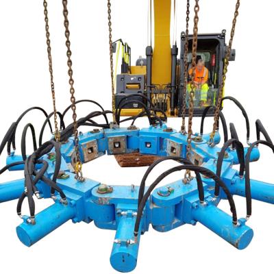 China Up To 2500mm Concrete Pile Breaker Pile Head Cutter Hydraulic Breaker Pile Cropper For Crane for sale