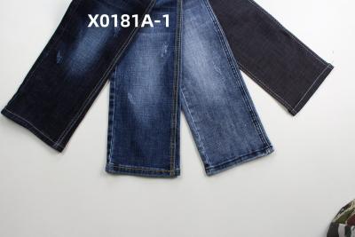 Cina Wholesale 11 Oz Blue Crosshatch Slub Stretch Denim Fabric For  Jeans in vendita