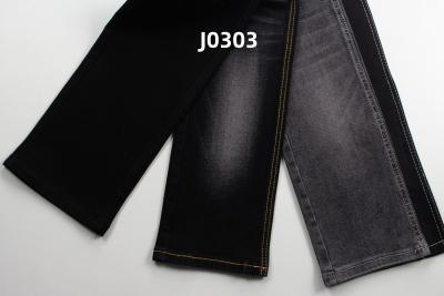 China Wholesale 11 Oz  Super Stretch  Black Woven  Denim Fabric  For Jeans for sale
