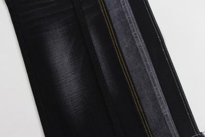 Chine 11.9  oz black and black backside crosshatch slub denim jeans  fabric à vendre