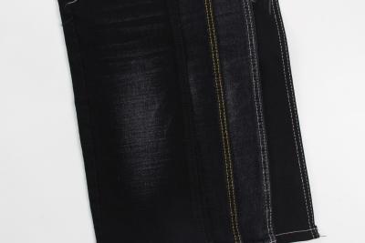 Chine 12  oz black and black backside crosshatch slub denim jeans  fabric à vendre