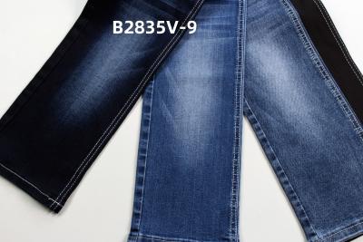 Chine available stretchable mid-weight dark blue color denim fabric ready goods for jeans making à vendre