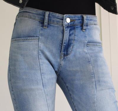 China 10oz 339g Poly Cotton Lycra Fabric Cotton Polyester Elastane Fabric For Women Jeans for sale