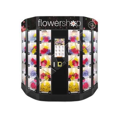 China Horas do ODM do OEM 24 florescem a máquina de venda automática refrigerando do cacifo da máquina de venda automática para flores à venda