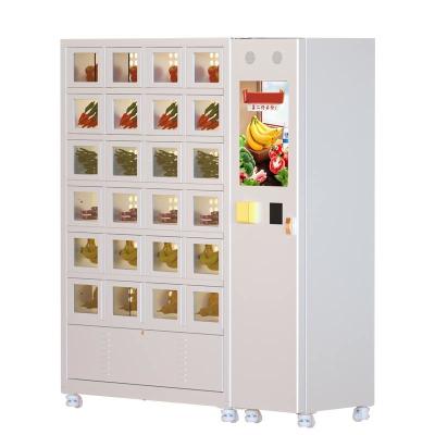 China Customized Size Fruit And Vegetables Vending Machine Cooling Lockers Cabinet for sale